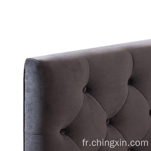 Mobilier de chambre à coucher Tissu doux KD Lit d'angle rembourré en gros Ensembles de chambre à coucher CX615
